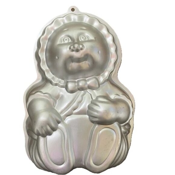 1985 Wilton Cabbage Patch Kids Preemie Cake Pan Aluminum Mold For Baking - Picture 5 of 5